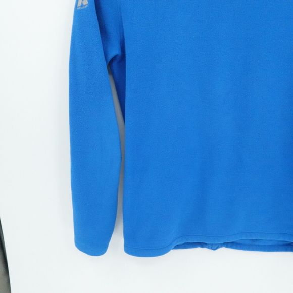 Eddie Bauer First Ascent jacket Mens Medium Blue Polartec Fleece Hiking Outdoors - Picture 15 of 16